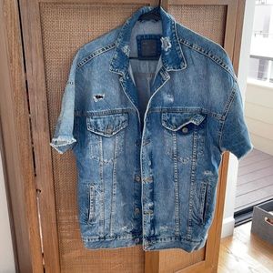 Zara Short Sleeve Denim Jacket // Great Condition